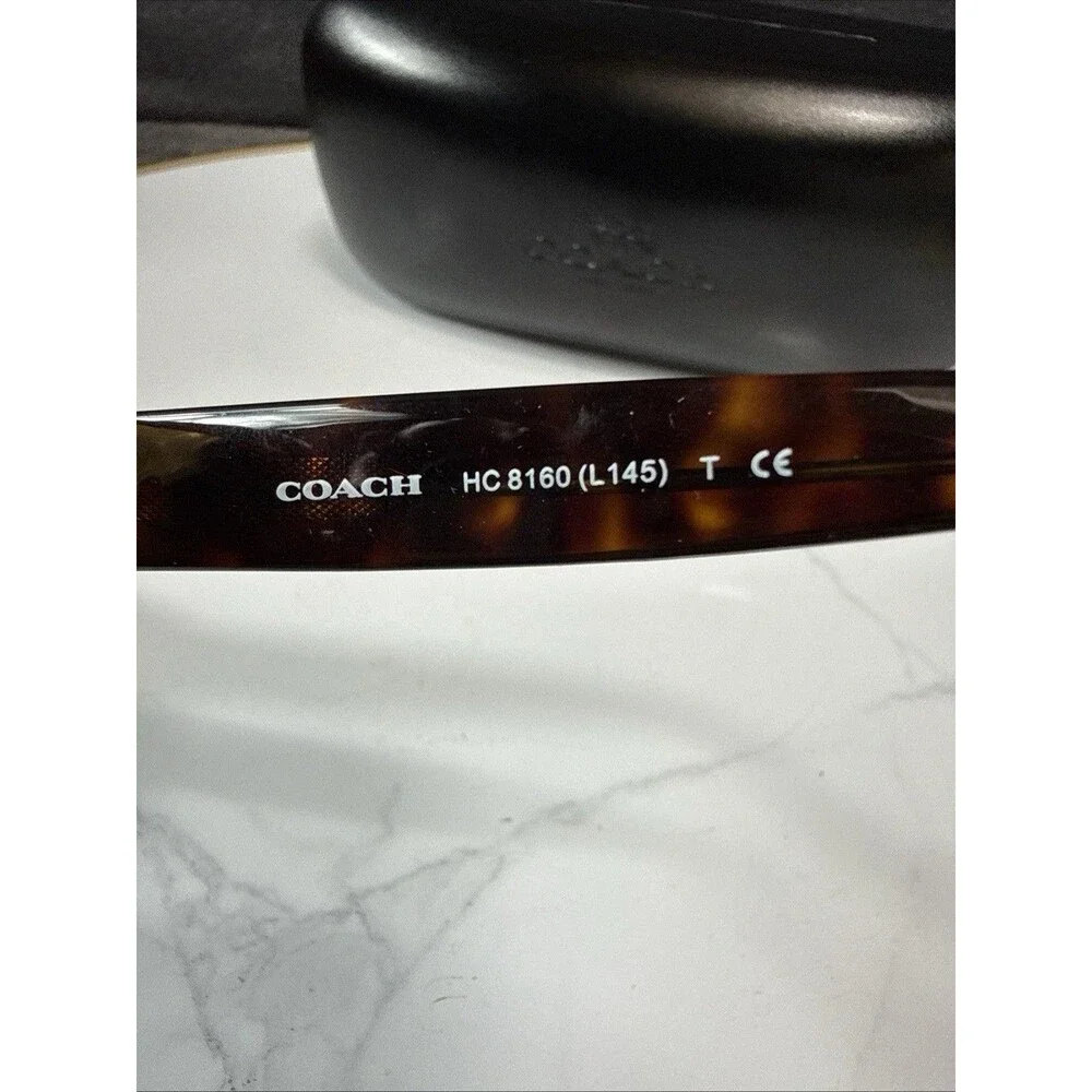 Coach HC 8160 L145T  Square Dark Tortoise Sunglasses 512013 56*17*135 Frame Only - Picture 9 of 12